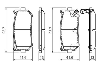 BOSCH 0 986 424 693 Číslo výrobce: BP406. EAN: 3165143659632.