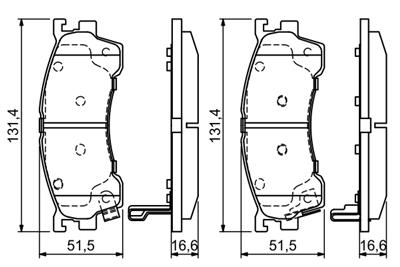 BOSCH 0 986 424 694 Číslo výrobce: BP407. EAN: 3165143661987.