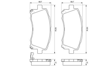 BOSCH 0 986 424 700 Číslo výrobce: BP413. EAN: 3165143662823.