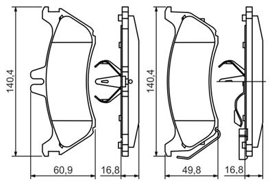 BOSCH 0 986 424 708 Číslo výrobce: BP421. EAN: 3165143659953.