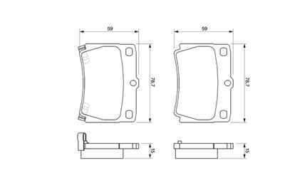 BOSCH 0 986 424 711 Číslo výrobce: BP423. EAN: 3165143663554.