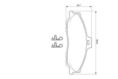 BOSCH 0 986 424 720 Číslo výrobce: BP431. EAN: 3165143662090.