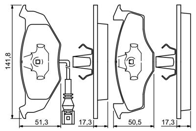 BOSCH 0 986 424 723 Číslo výrobce: BP434. EAN: 3165143543030.