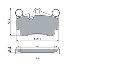 BOSCH 0 986 424 741 Číslo výrobce: BP450. EAN: 3165143662205.