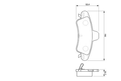 BOSCH 0 986 424 744 Číslo výrobce: BP453. EAN: 3165143661826.