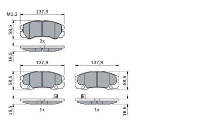 BOSCH 0 986 424 760 Číslo výrobce: BP466. EAN: 3165143769881.