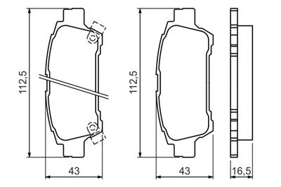 BOSCH 0 986 424 762 Číslo výrobce: BP468. EAN: 3165143723937.