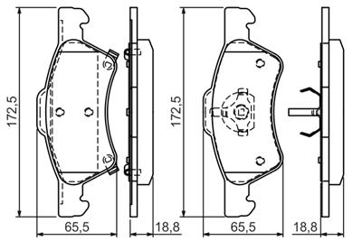 BOSCH 0 986 424 765 Číslo výrobce: BP471. EAN: 3165143702598.