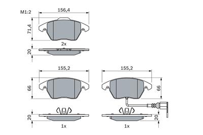 BOSCH 0 986 424 797 Číslo výrobce: BP938. EAN: 3165143955086.