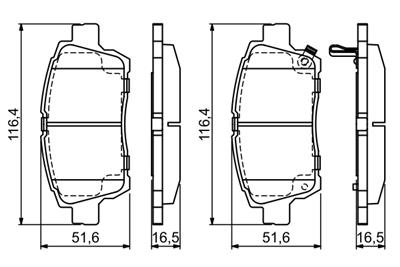 BOSCH 0 986 424 803 Číslo výrobce: BP970. EAN: 3165144124689.