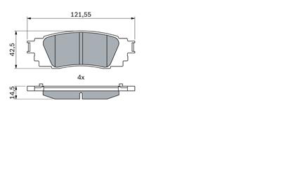 BOSCH 0 986 424 840 Číslo výrobce: BP2455. EAN: 4047026416787.