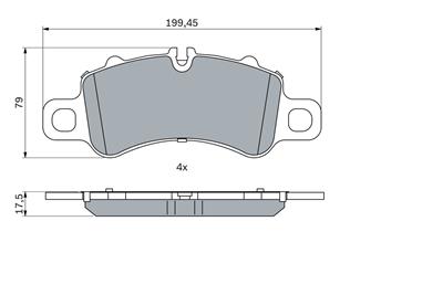 BOSCH 0 986 424 847 Číslo výrobce: BP2448. EAN: 4047026416855.
