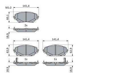 BOSCH 0 986 424 865 Číslo výrobce: BP2488. EAN: 4047026417005.