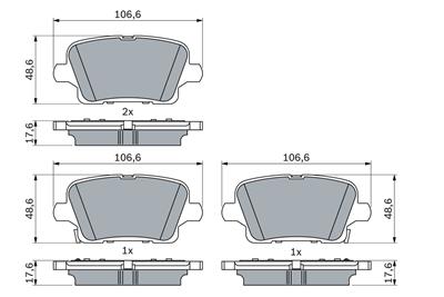 BOSCH 0 986 424 872 Číslo výrobce: BP2495. EAN: 4047026417074.