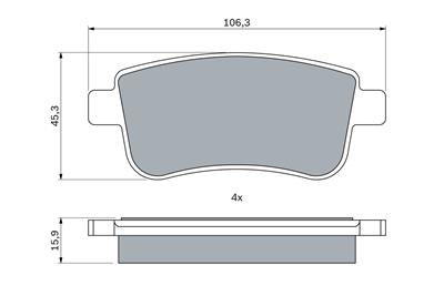 BOSCH 0 986 424 942 Číslo výrobce: BP2560. EAN: 4047026502992.