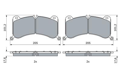 BOSCH 0 986 424 943 Číslo výrobce: BP2561. EAN: 4047026503005.