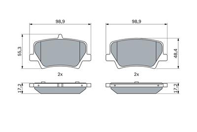 BOSCH 0 986 424 996 Číslo výrobce: BP2618. EAN: 4047023048509.