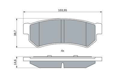 BOSCH 0 986 460 007 Číslo výrobce: BP2626. EAN: 4047026535716.