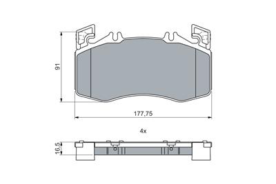BOSCH 0 986 460 024 Číslo výrobce: BP2737. EAN: 4047026586145.