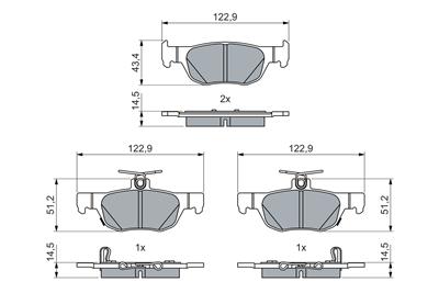 BOSCH 0 986 460 027 Číslo výrobce: BP2740. EAN: 4047026586169.