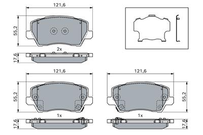 BOSCH 0 986 460 078 Číslo výrobce: BP2789. EAN: 4047026586527.
