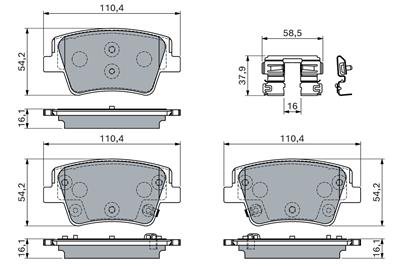 BOSCH 0 986 460 151 Číslo výrobce: BP2849. EAN: 4047026788365.