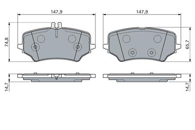 BOSCH 0 986 460 167 Číslo výrobce: BP2865.