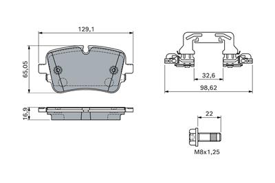 BOSCH 0 986 460 173 Číslo výrobce: BP2871. EAN: 4047026788587.