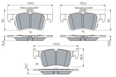 BOSCH 0 986 460 179 Číslo výrobce: BP2877.