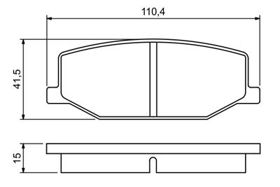 BOSCH 0 986 460 935 Číslo výrobce: BP505. EAN: 3165141096156.