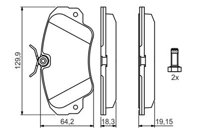 BOSCH 0 986 460 939 Číslo výrobce: BP509. EAN: 3165141096194.