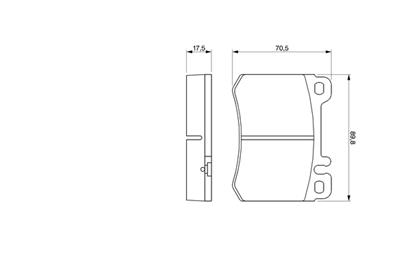 BOSCH 0 986 460 959 Číslo výrobce: BP528. EAN: 3165141096415.