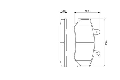 BOSCH 0 986 460 961 Číslo výrobce: BP530. EAN: 3165143725986.