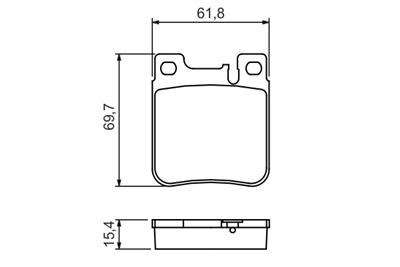 BOSCH 0 986 460 965 Číslo výrobce: BP534. EAN: 3165141096491.