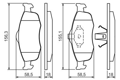 BOSCH 0 986 460 969 Číslo výrobce: BP538. EAN: 3165143088845.