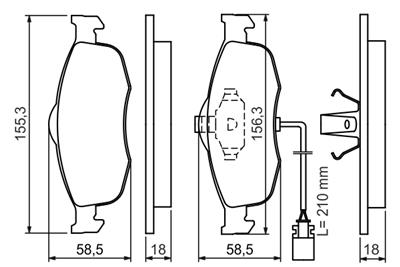 BOSCH 0 986 460 971 Číslo výrobce: BP540. EAN: 3165143777480.