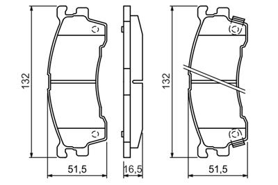 BOSCH 0 986 460 975 Číslo výrobce: BP544. EAN: 3165143662298.