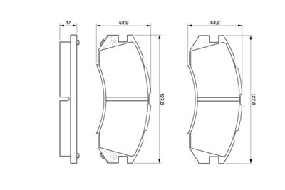 BOSCH 0 986 460 984 Číslo výrobce: BP553. EAN: 3165143662328.
