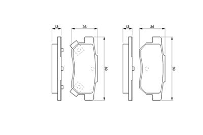 BOSCH 0 986 461 131 Číslo výrobce: BP582. EAN: 3165143724170.
