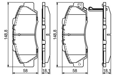 BOSCH 0 986 461 142 Číslo výrobce: BP591. EAN: 3165142112916.