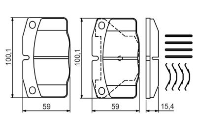 BOSCH 0 986 469 390 Číslo výrobce: BP747. EAN: 3165141214697.