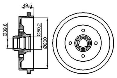BOSCH 0 986 477 041 Číslo výrobce: DB116. EAN: 3165141984446.