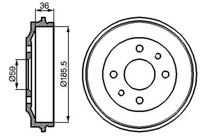 BOSCH 0 986 477 055 Číslo výrobce: DB130. EAN: 3165141122954.
