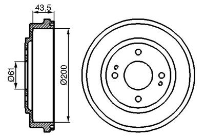 BOSCH 0 986 477 081 Číslo výrobce: DB156. EAN: 3165141123210.