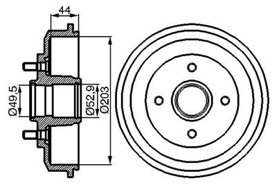 BOSCH 0 986 477 102 Číslo výrobce: DB177. EAN: 3165143200568.