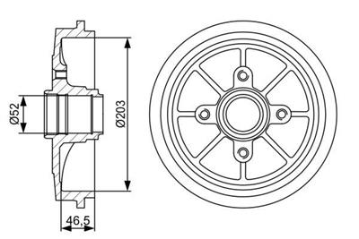 BOSCH 0 986 477 126 Číslo výrobce: DB200. EAN: 3165141011715.