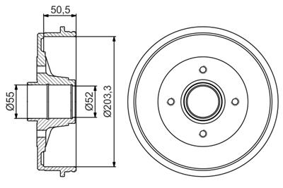 BOSCH 0 986 477 172 Číslo výrobce: DB243. EAN: 4047025225212.