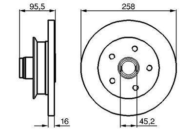 BOSCH 0 986 478 224 Číslo výrobce: BD177. EAN: 3165143138564.