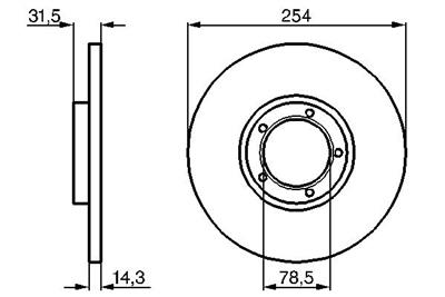 BOSCH 0 986 478 345 Číslo výrobce: BD285. EAN: 4047024199484.