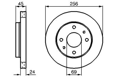 BOSCH 0 986 478 531 Číslo výrobce: BD454. EAN: 4047024095205.